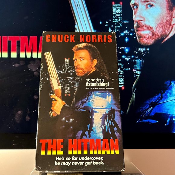 The Hitman (vhs, 1991) Action Movie Chuck Norris - Picture 1 of 3